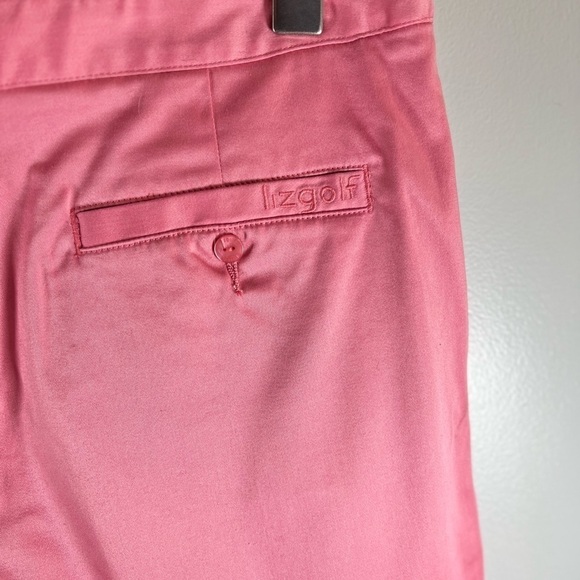 Lizgolf Flat Front Sateen Finish Short Size 8 Side Zipper Closure 4 Pockets - Picture 4 of 8